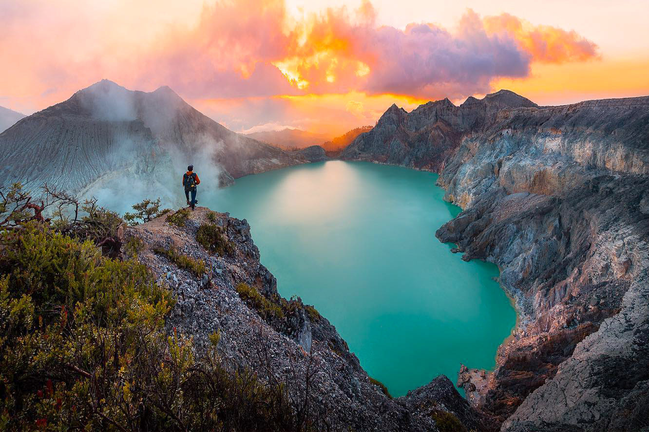 Tumpak Sewu waterfall from Surabaya with Bromoand Ijen 